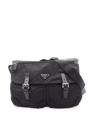 Prada Pre-Owned 2000s Vela buckle cross body bag - Black