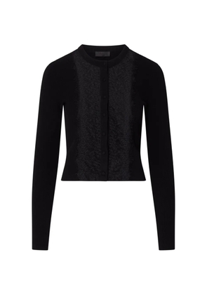 LIU JO cardigan with lace insert - Black