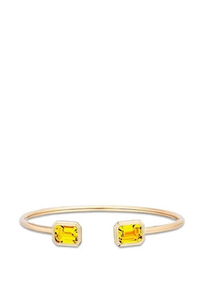 Goshwara Manhattan citrine-gemstone bangle - Gold