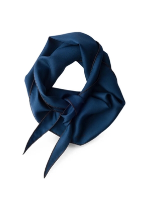 Prada printed twill scarf - Blue