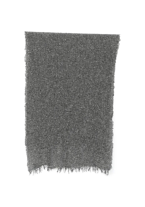 Faliero Sarti Marchetto fringed-edge textured scarf - Grey