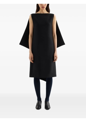 Jil Sander open-back A-line dress - Black