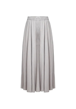 Drykorn Qerime drawstring-waist pleated maxi skirt - Grey