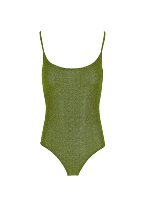 Laura Urbinati lurex-knit swuimsuit - Green