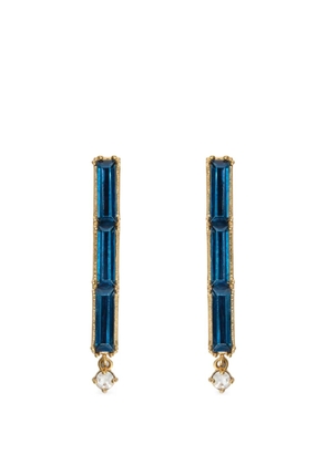 Jil Sander crystal-embellished drop earrings - Gold