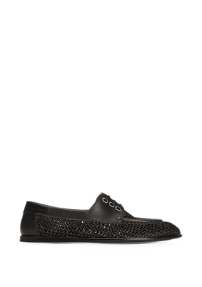 Dolce & Gabbana Derby shoes in raffia - Black
