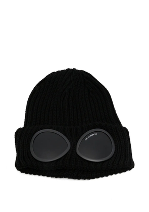 C.P. Company goggle-detail beanie hat - Black