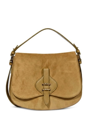 Coccinelle medium Mavery suede leather shoulder bag - Brown