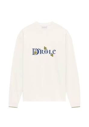 Drôle De Monsieur Heritage logo-print T-shirt - White