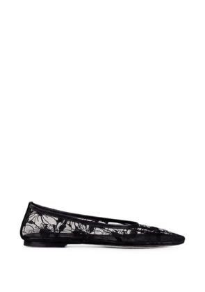 Dear Frances Balla floral-lace ballet flats - Black