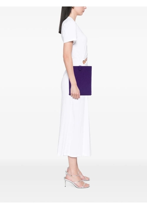 Bottega Veneta Pre-Owned 2012-2026 Nappa Intrecciato Laptop Sleeve clutch bag - Purple
