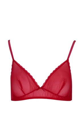 Laura Urbinati tulle bow-detail bra - Red