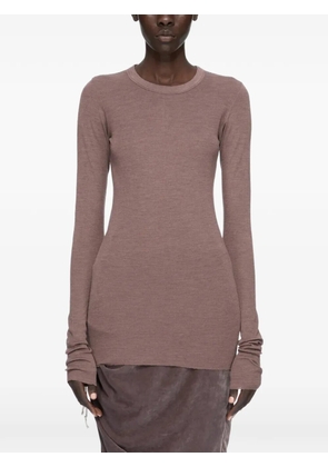 Rick Owens rib T-shirt - Neutrals