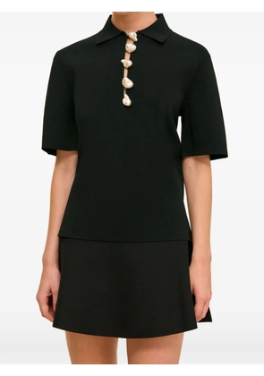 Cult Gaia Jaffa pearl top - Black