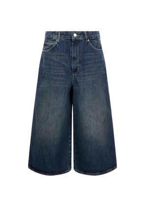 Soeur faded wide-leg shorts - Blue