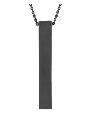 Parts of Four sterling silver Cuboid necklace - Black