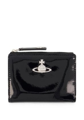 Vivienne Westwood Diamante Orb card holder - Black