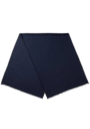 Gucci GG wool silk jacquard stole - Blue
