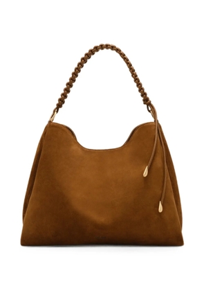 Cult Gaia Osa suede braided-handle tote bag - Brown