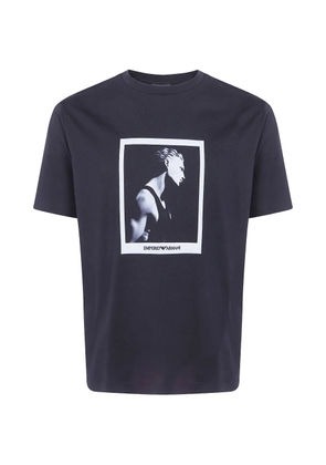 Emporio Armani graphic-print T-shirt - Black