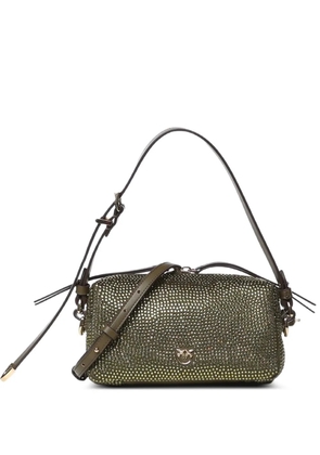 PINKO rhinestone-embellished shoulder bag - Green
