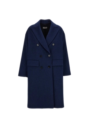 Alberto Biani double-breasted coat - Blue