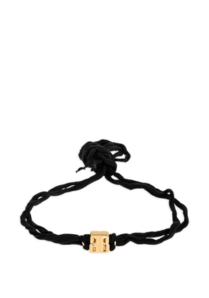Balenciaga nano ribbon BB chocker in black/ shiny gold