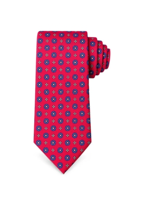 Bona Furtuna geometric-print tie - Red