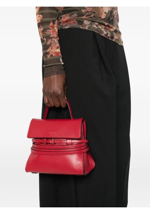 Moschino Tie Me belt-detail top-handle mini tote bag - Red