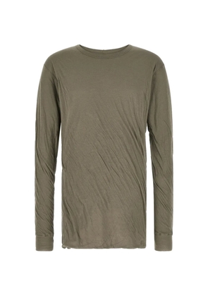 Rick Owens Jumbo double LS T in drk pearl unstable cotton - Green