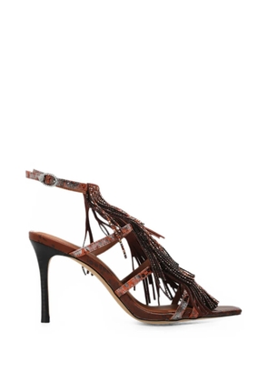 Kurt Geiger London fringe sandals 90 - Brown