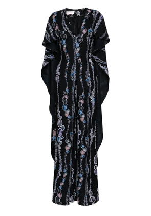Saiid Kobeisy Canton abstract-print jumpsuit - Blue