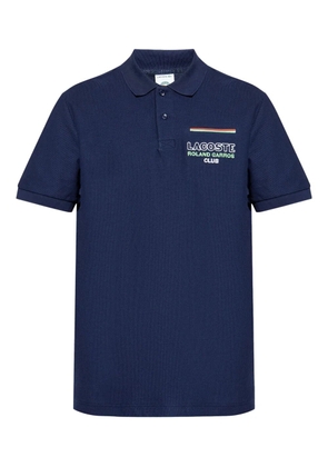 Lacoste logo-embroidered polo shirt - Blue