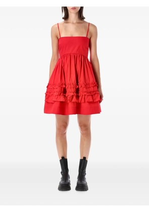 GANNI dress in red cotton