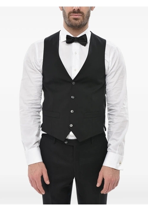 Corneliani virgin-wool waistcoat - Black