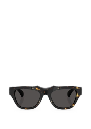 Burberry tortoiseshell-effect rectangle-frame sunglasses - Brown