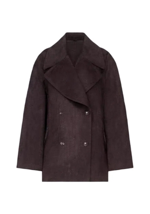 LouLou de Saison double-breasted peak-lapel coat - Brown