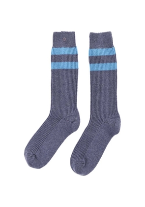 GOD'S TRUE CASHMERE striped ribbed-knit socks - Purple