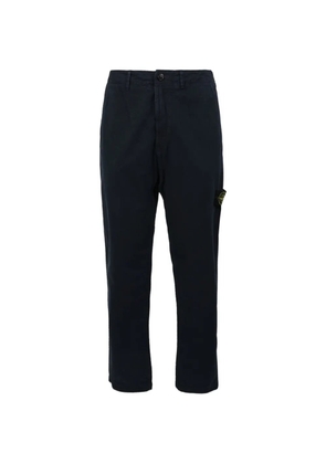 Stone Island 3100044 brushed organic cotton canvas 'old' effect - Blue