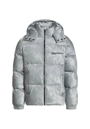 Karl Lagerfeld Jeans regular shiny puffer jacket - Silver
