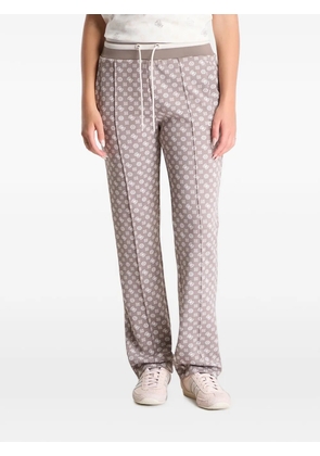 GUESS USA Scuba logo-print track pants - Brown