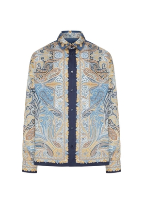 ETRO paisley-print cotton shirt - Blue