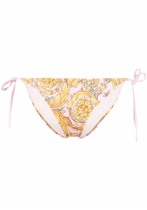 Versace Barocco-print bikini bottoms - Pink