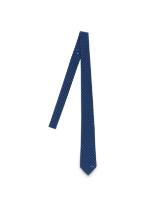Gucci GG silk jacquard tie - Blue