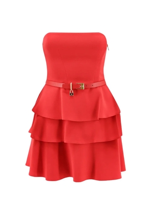 Elisabetta Franchi belted tiered mini dress