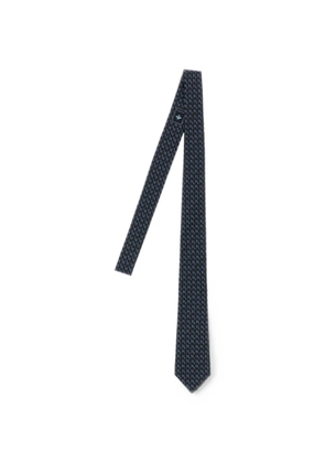 Gucci GG silk jacquard tie - Blue