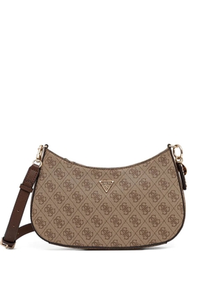 GUESS USA monogram shoulder bag - Brown