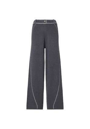 LIU JO trousers with contrast stitching - Grey