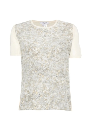 Celine Pre-Owned 2000s logo-print T-shirt - Neutrals