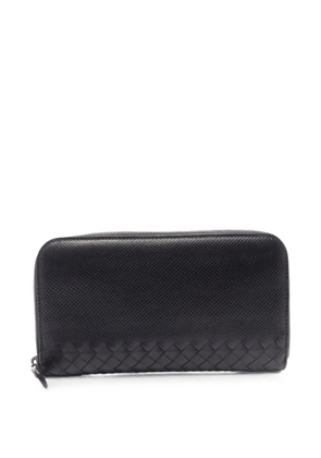 Bottega Veneta Pre-Owned 2010s Intrecciato Karung wallet - Black